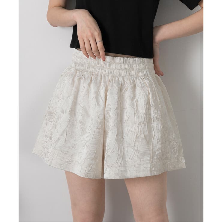 ジャガード フレアショートパンツ | ad thie | 詳細画像19 