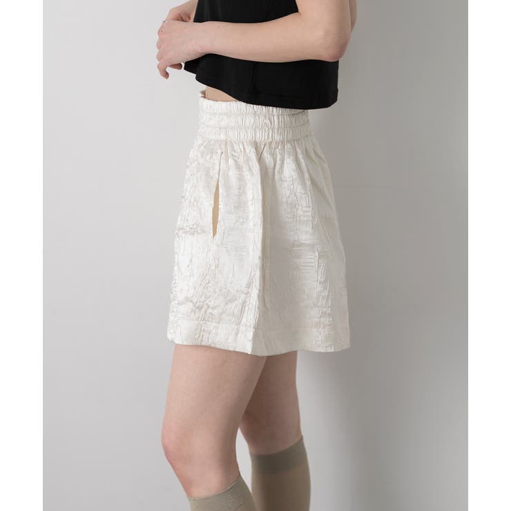 ジャガード フレアショートパンツ | ad thie | 詳細画像20 