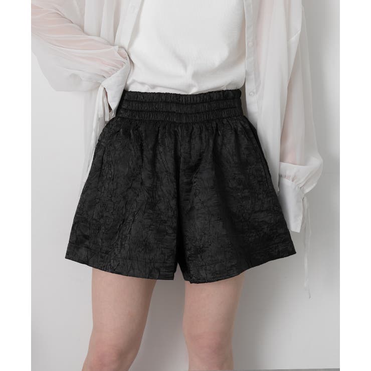 ジャガード フレアショートパンツ | ad thie | 詳細画像5 