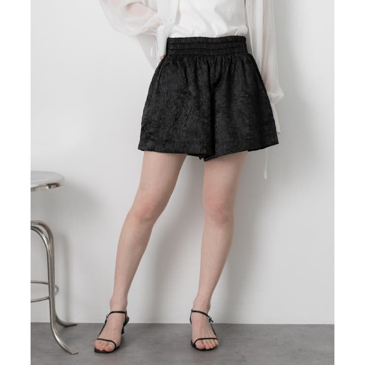 ジャガード フレアショートパンツ | ad thie | 詳細画像7 