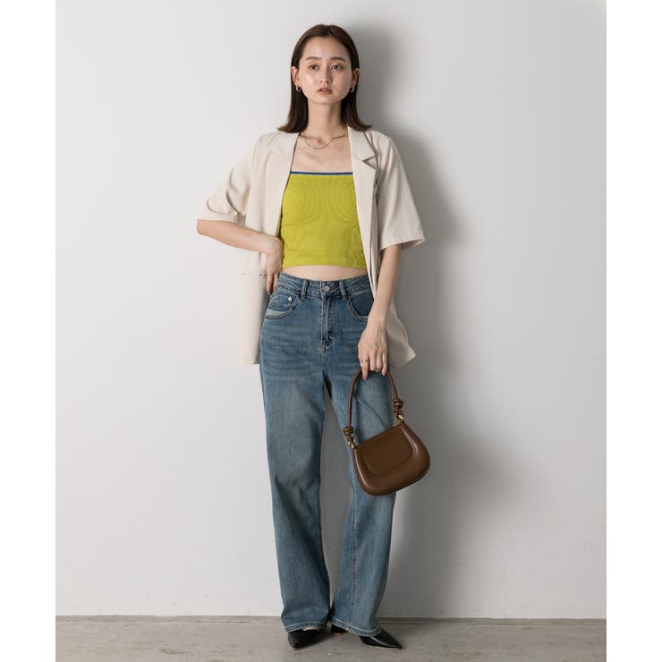 ポケットデザイン ストレートデニム | ad thie | 詳細画像13 