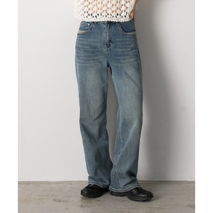 ポケットデザイン ストレートデニム | ad thie | 詳細画像21 