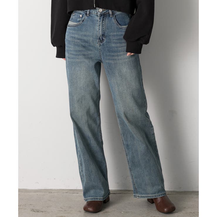 ポケットデザイン ストレートデニム | ad thie | 詳細画像6 