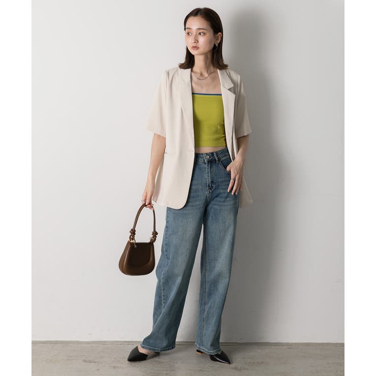 ポケットデザイン ストレートデニム | ad thie | 詳細画像9 