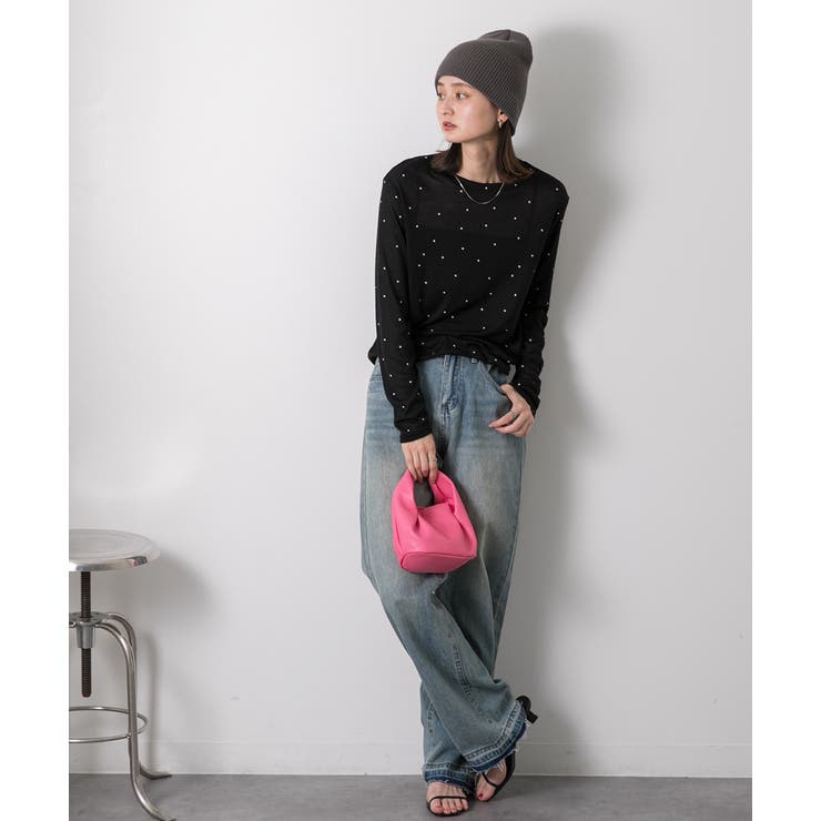 裾デザイン ストレートデニム | ad thie | 詳細画像26 