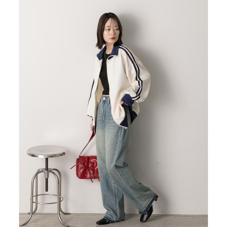 裾デザイン ストレートデニム | ad thie | 詳細画像28 