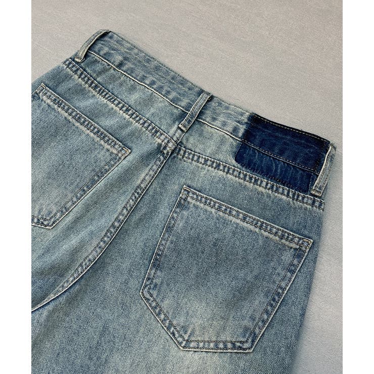 裾デザイン ストレートデニム | ad thie | 詳細画像41 