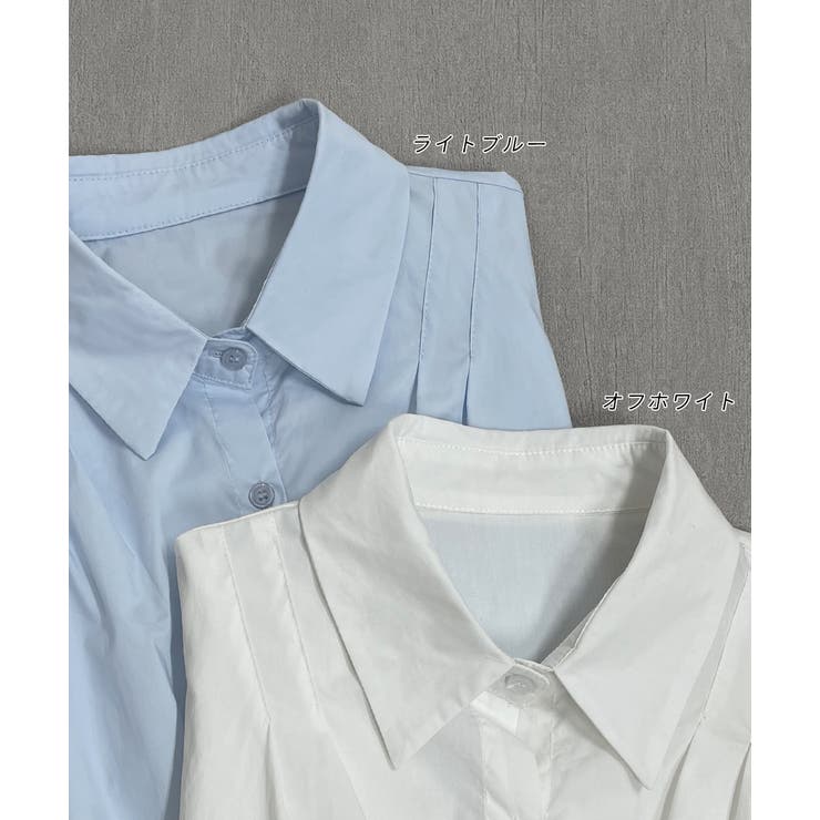 パフスリーブ ヘムフリルショートブラウス | ad thie | 詳細画像25 