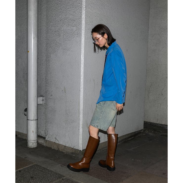 オーバーサイズ ベーシックカラーシャツ | ad thie | 詳細画像14 