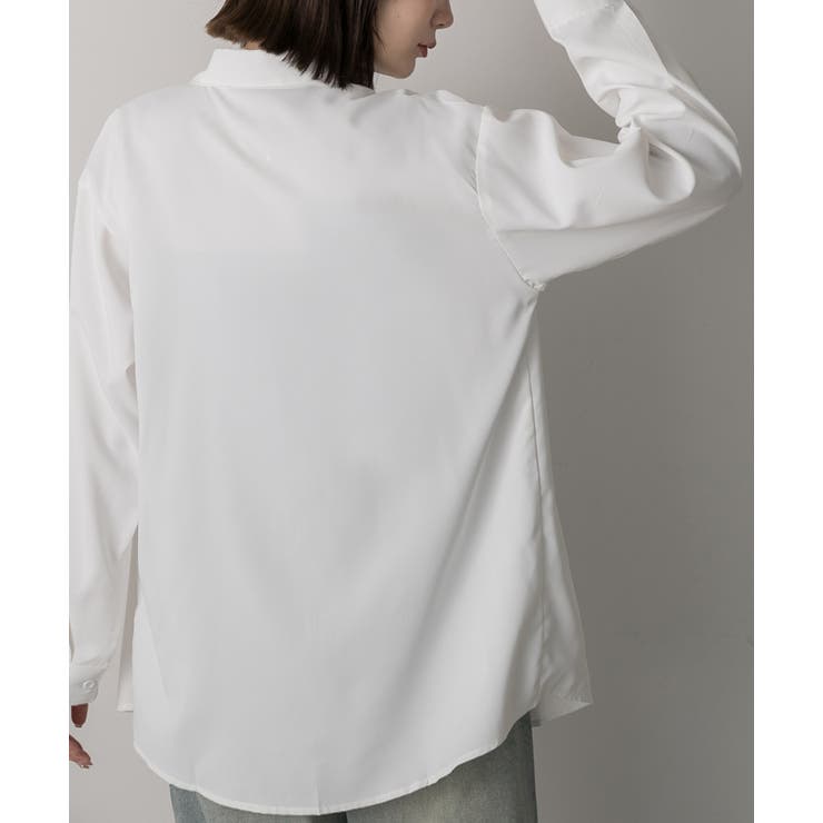 オーバーサイズ ベーシックカラーシャツ | ad thie | 詳細画像19 