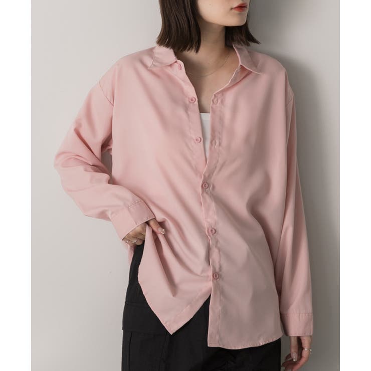 オーバーサイズ ベーシックカラーシャツ | ad thie | 詳細画像25 