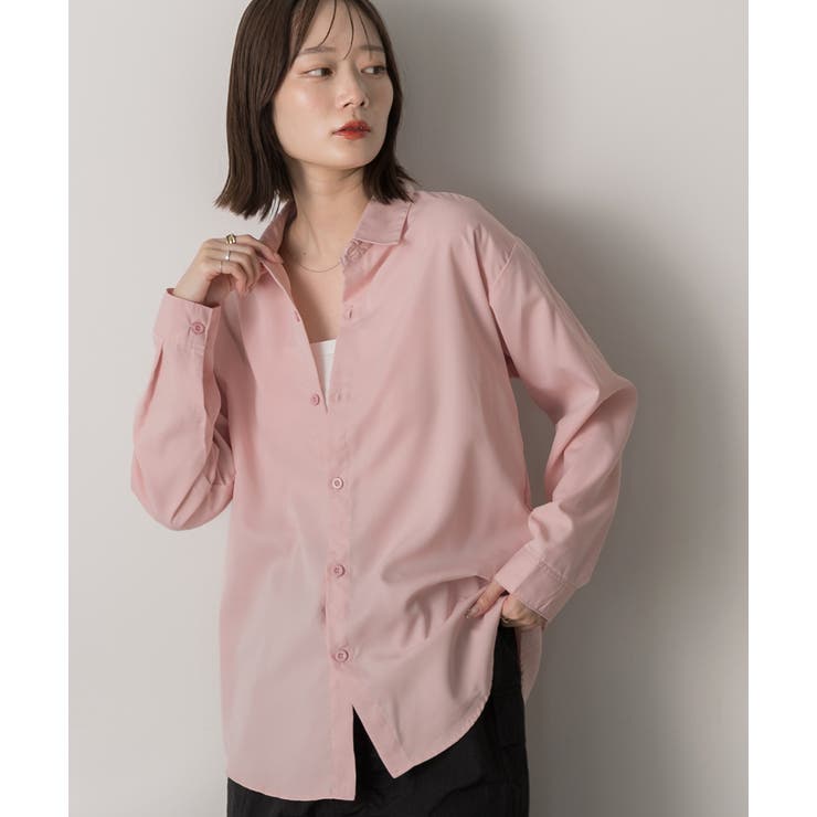 オーバーサイズ ベーシックカラーシャツ | ad thie | 詳細画像26 