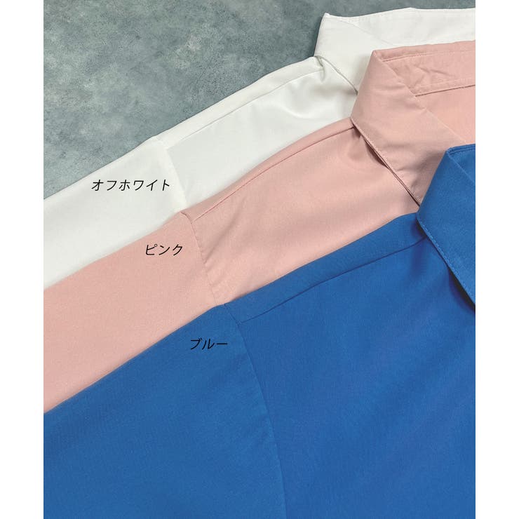 オーバーサイズ ベーシックカラーシャツ | ad thie | 詳細画像33 