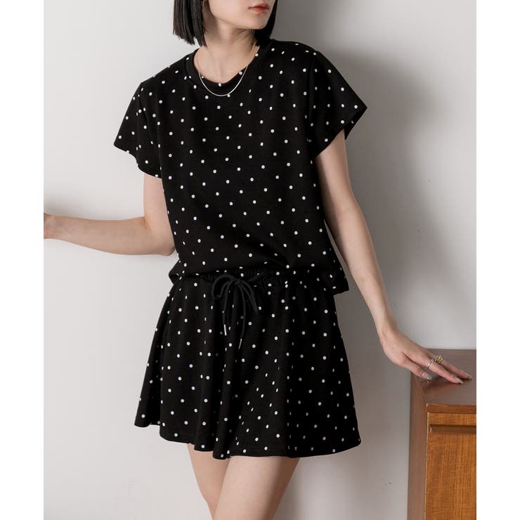 ドット柄・半袖 ルームウエア | ad thie | 詳細画像10