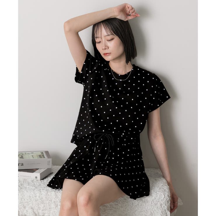 ドット柄・半袖 ルームウエア | ad thie | 詳細画像14