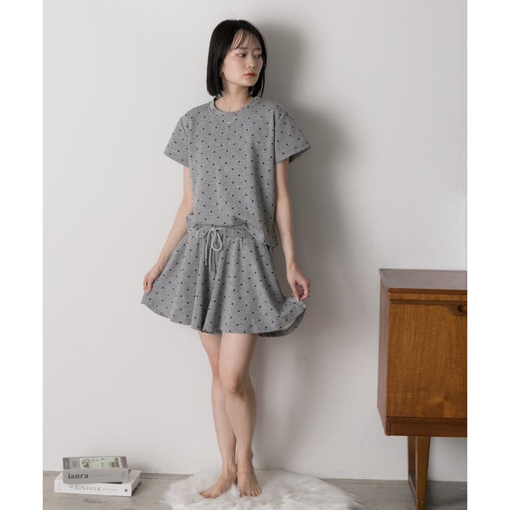 ドット柄・半袖 ルームウエア | ad thie | 詳細画像15