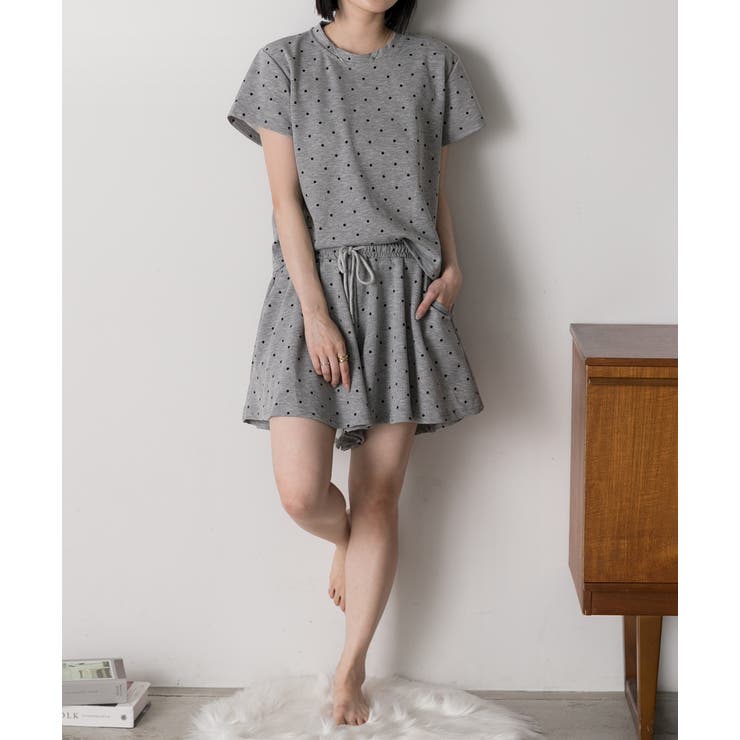 ドット柄・半袖 ルームウエア | ad thie | 詳細画像18