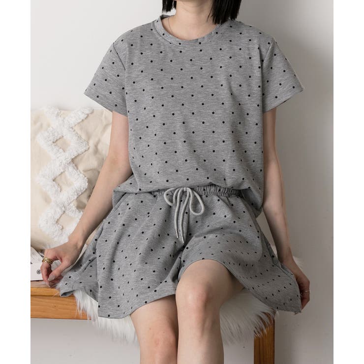 ドット柄・半袖 ルームウエア | ad thie | 詳細画像21
