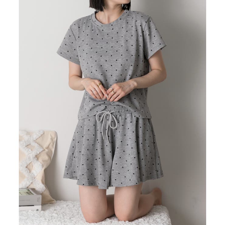 ドット柄・半袖 ルームウエア | ad thie | 詳細画像22