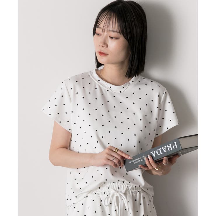 ドット柄・半袖 ルームウエア | ad thie | 詳細画像5