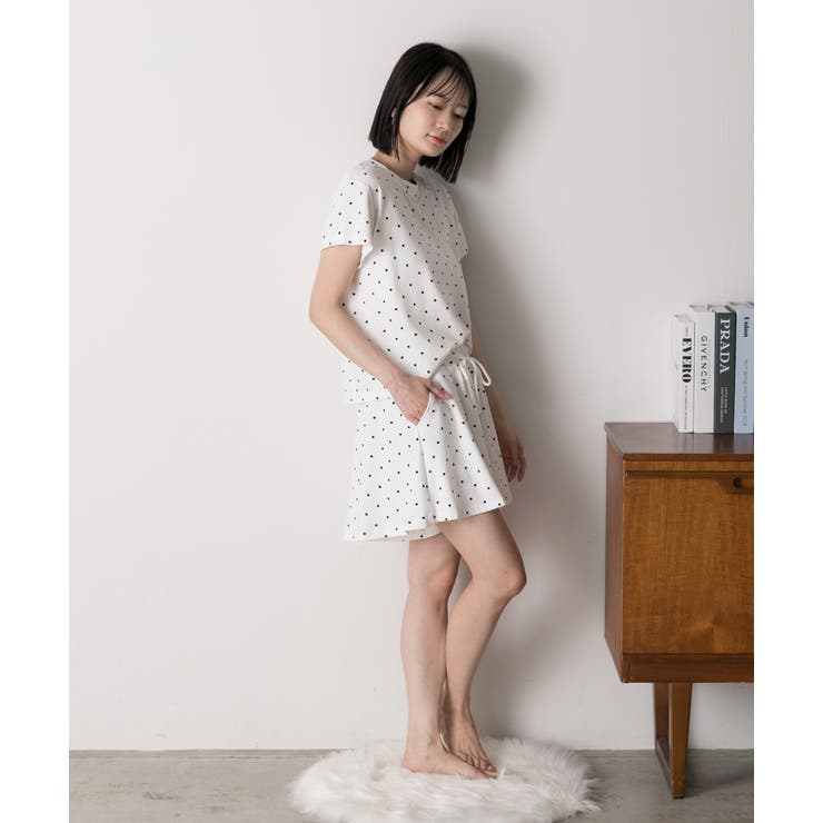 ドット柄・半袖 ルームウエア | ad thie | 詳細画像7