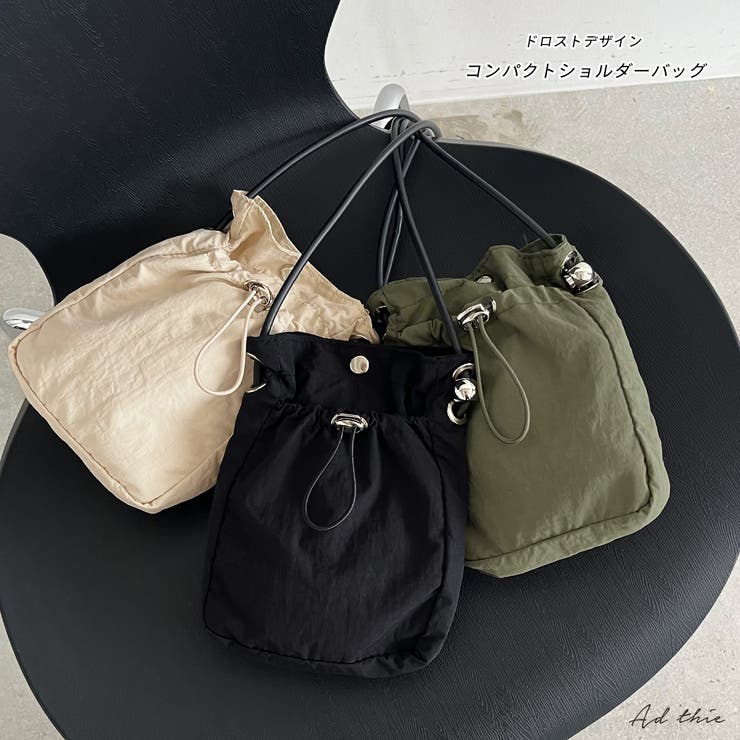 ドロストデザイン コンパクトショルダーバッグ | ad thie | 詳細画像1 