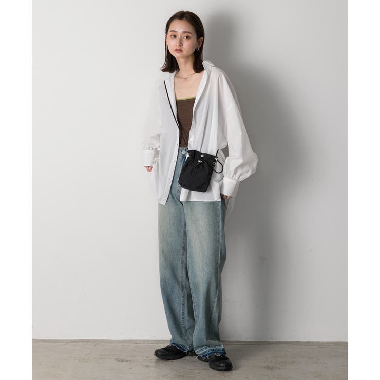 ドロストデザイン コンパクトショルダーバッグ | ad thie | 詳細画像13 