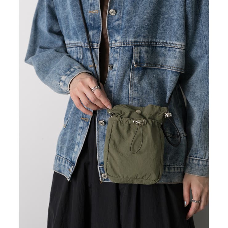 ドロストデザイン コンパクトショルダーバッグ | ad thie | 詳細画像21 