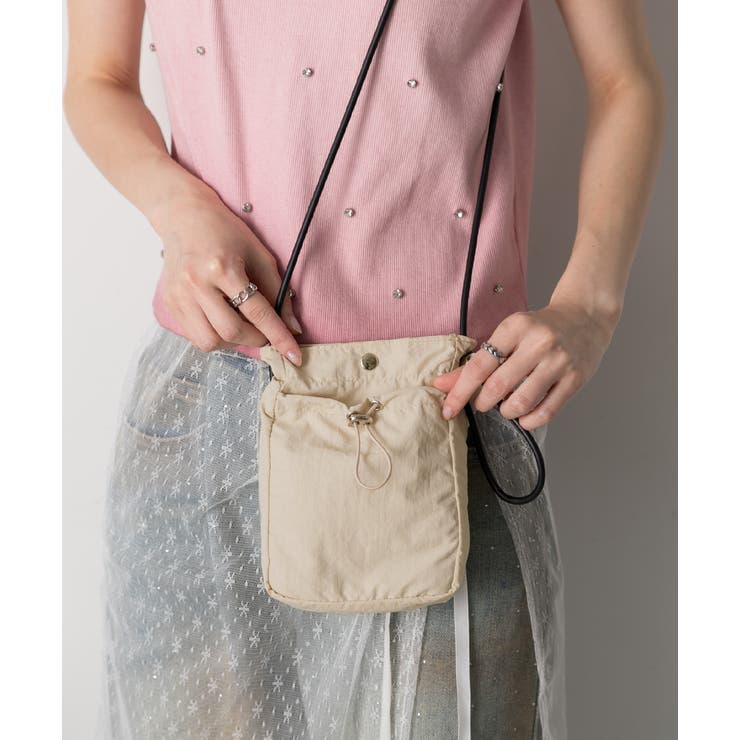 ドロストデザイン コンパクトショルダーバッグ | ad thie | 詳細画像7 