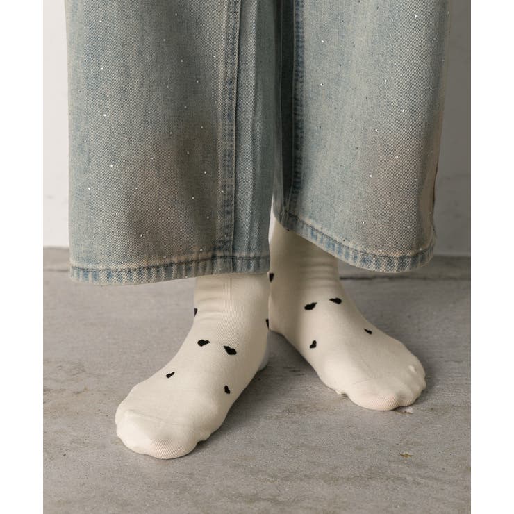 ミニハート刺繍ソックス | ad thie | 詳細画像10 