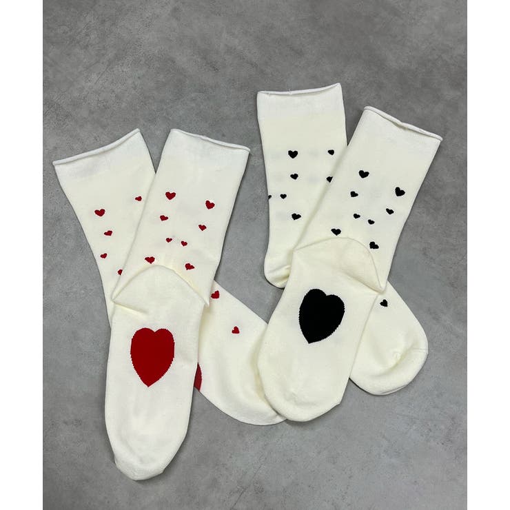 ミニハート刺繍ソックス | ad thie | 詳細画像18 