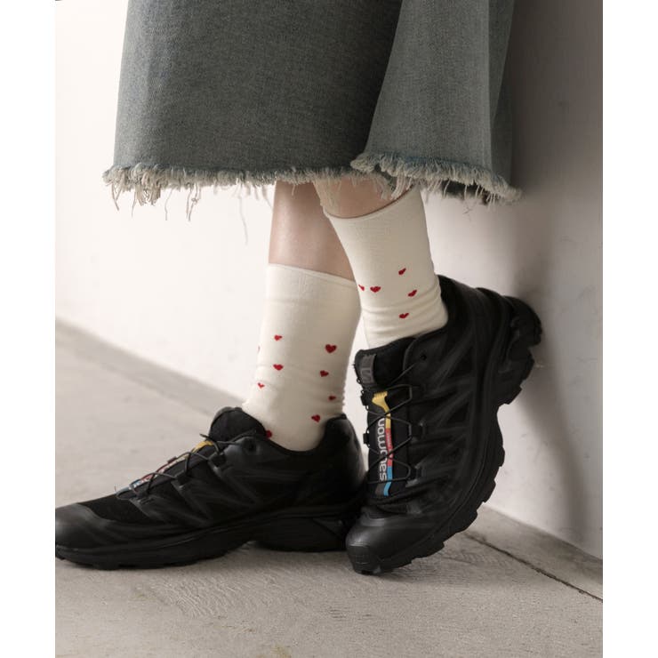 ミニハート刺繍ソックス | ad thie | 詳細画像6 
