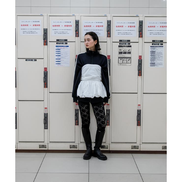 切り替えレース ハーフレギンスパンツ | ad thie | 詳細画像27 