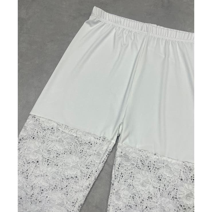 切り替えレース ハーフレギンスパンツ | ad thie | 詳細画像33 