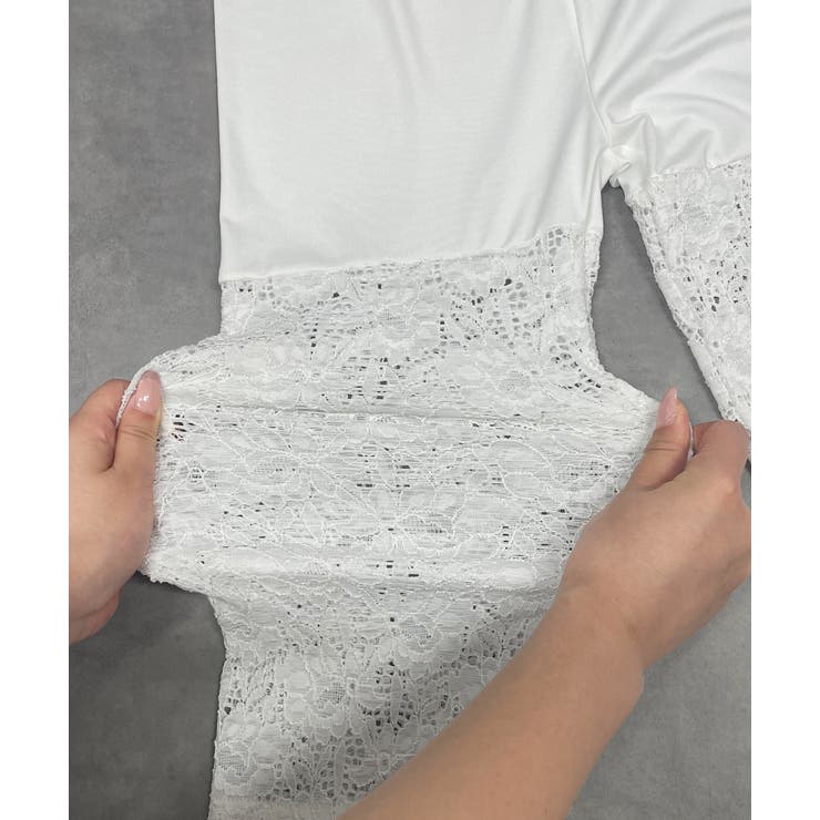 切り替えレース ハーフレギンスパンツ | ad thie | 詳細画像36 