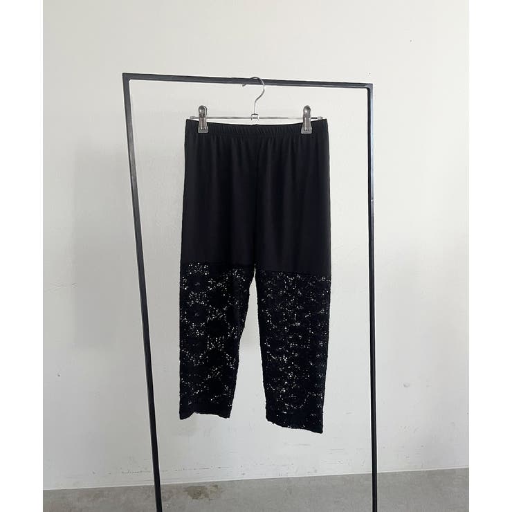 切り替えレース ハーフレギンスパンツ | ad thie | 詳細画像38 