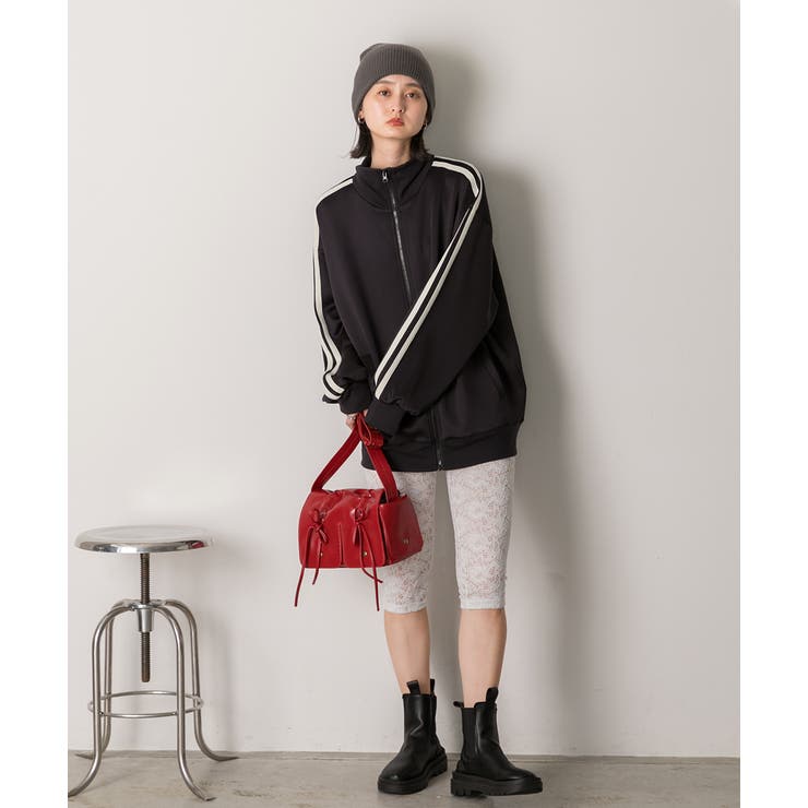 切り替えレース ハーフレギンスパンツ | ad thie | 詳細画像6 