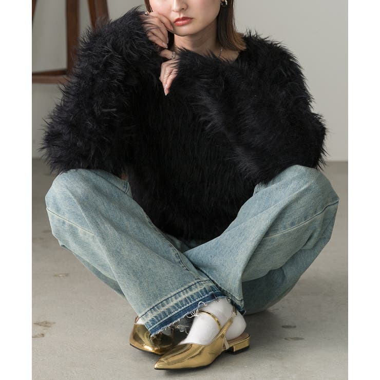 ポインテッドトゥ フラットシューズ | ad thie | 詳細画像10 