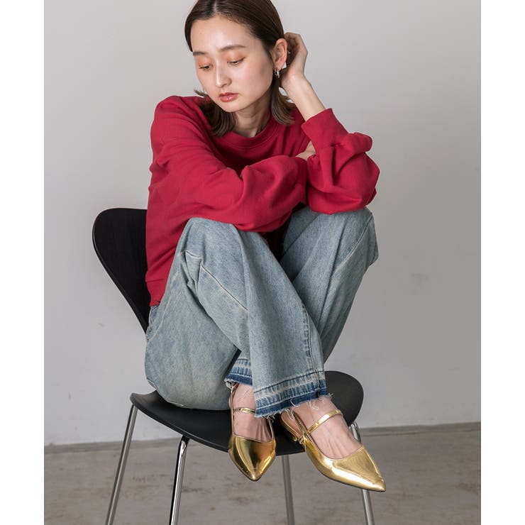 ポインテッドトゥ フラットシューズ | ad thie | 詳細画像5 