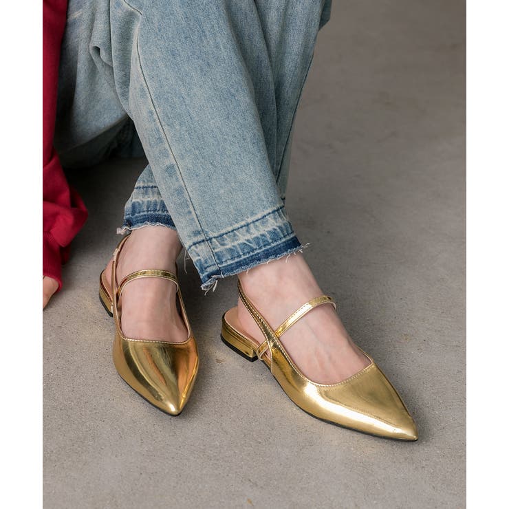 ポインテッドトゥ フラットシューズ | ad thie | 詳細画像6 