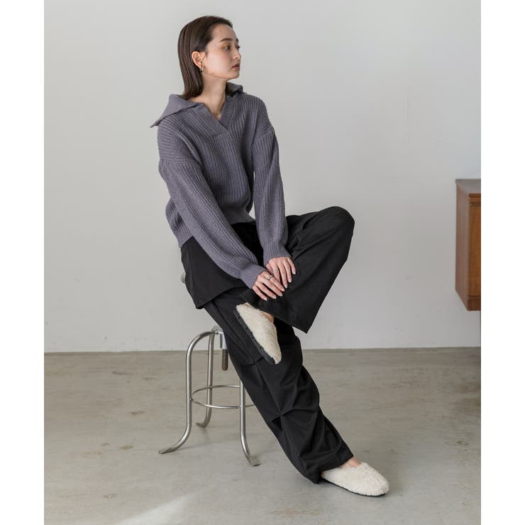 ボアフラット キックバックシューズ | ad thie | 詳細画像18 