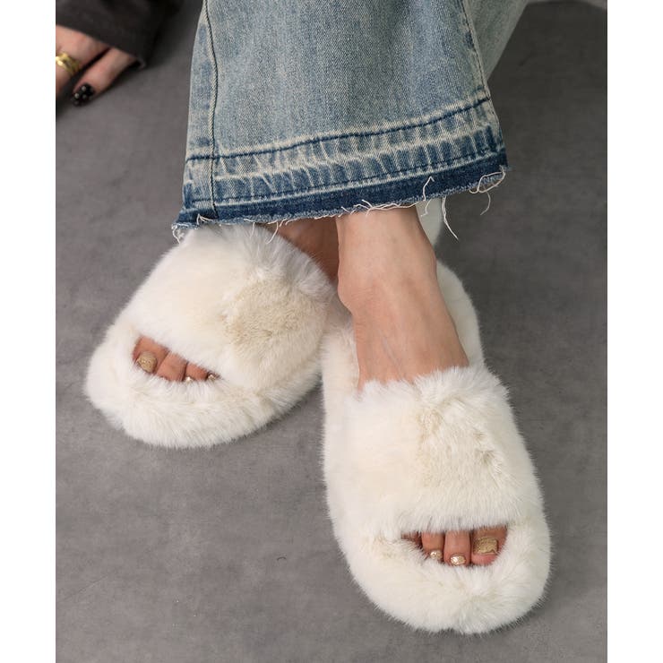 ふわふわ エコファーサンダル | ad thie | 詳細画像17 