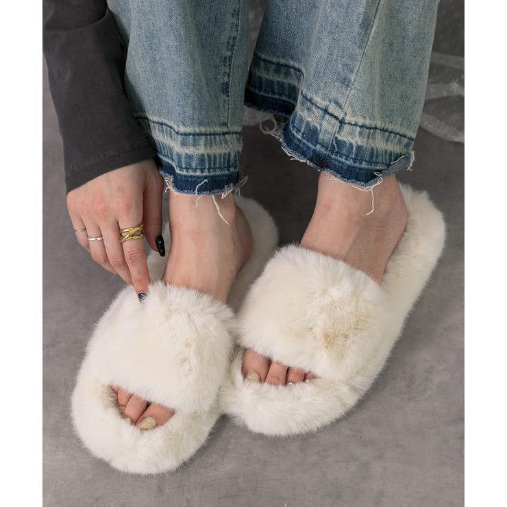 ふわふわ エコファーサンダル | ad thie | 詳細画像19 