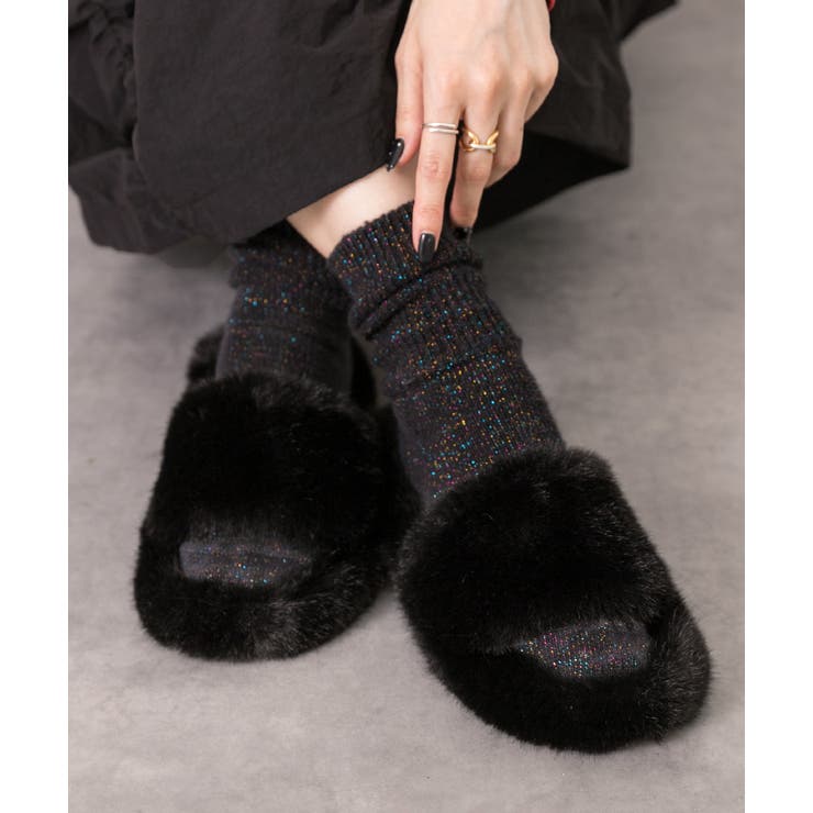 ふわふわ エコファーサンダル | ad thie | 詳細画像5 