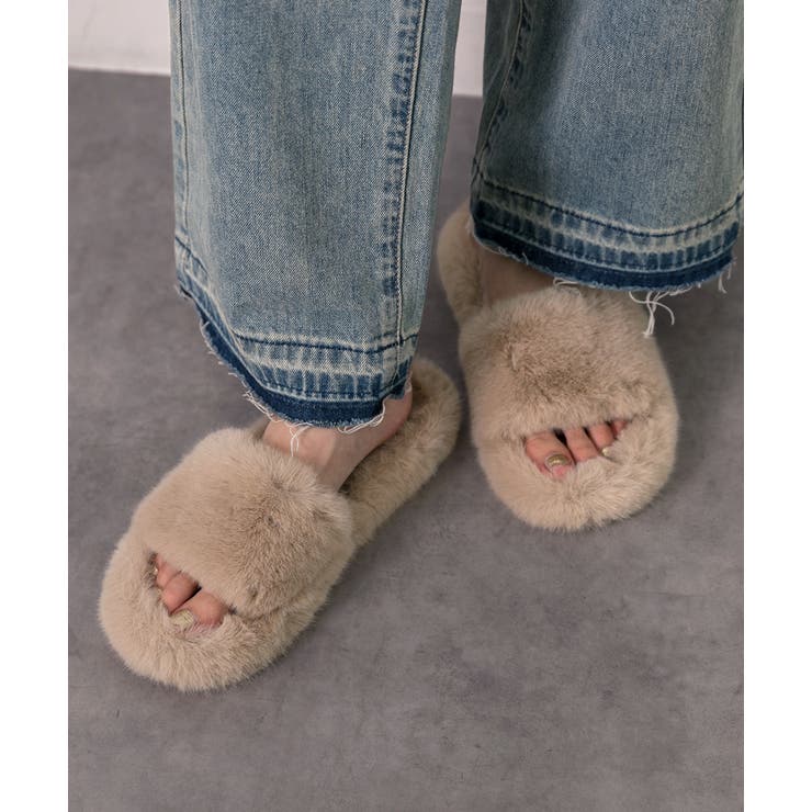 ふわふわ エコファーサンダル | ad thie | 詳細画像6 