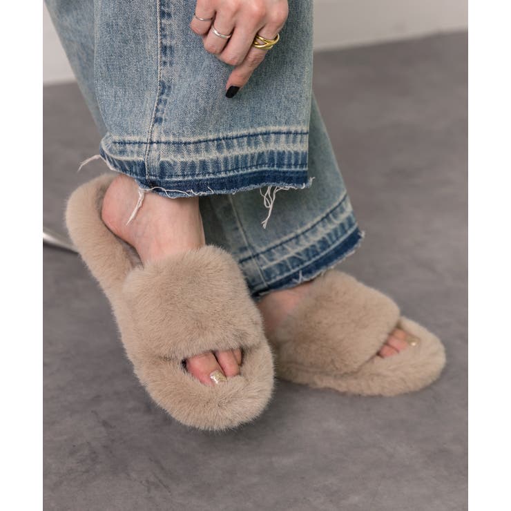 ふわふわ エコファーサンダル | ad thie | 詳細画像9 