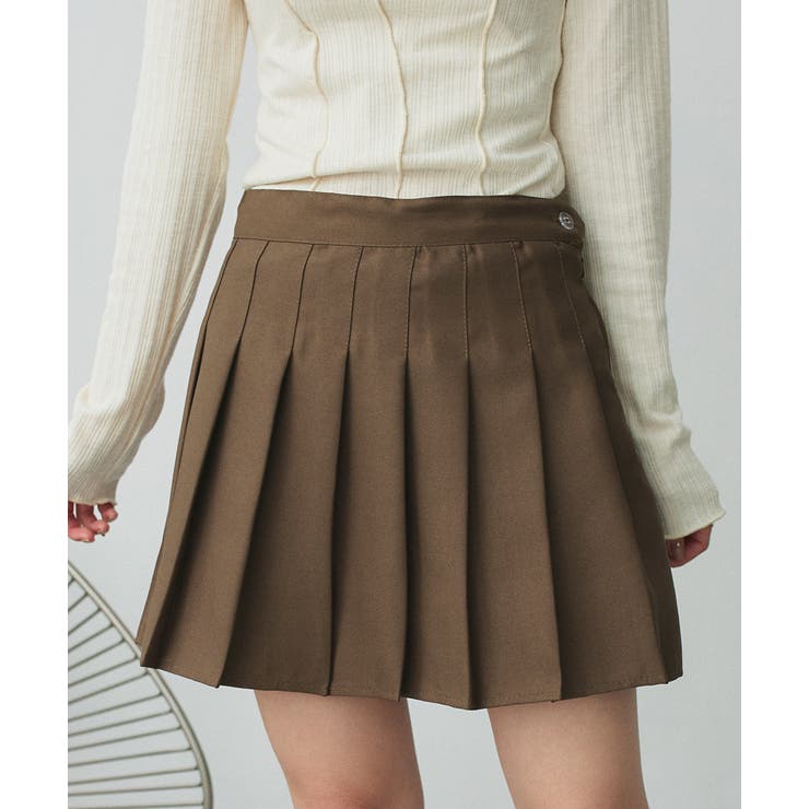 インナー付き プリーツミニスカート | ad thie | 詳細画像18 