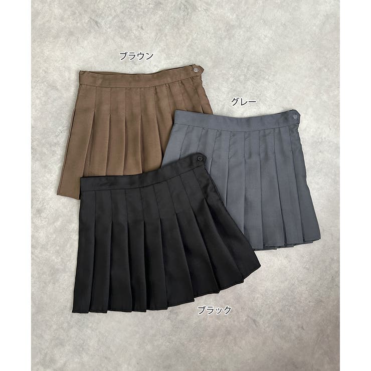 インナー付き プリーツミニスカート | ad thie | 詳細画像29 