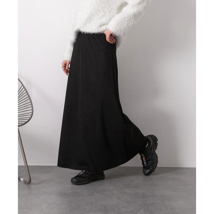 スエードタッチ ロングスカート | ad thie | 詳細画像16 