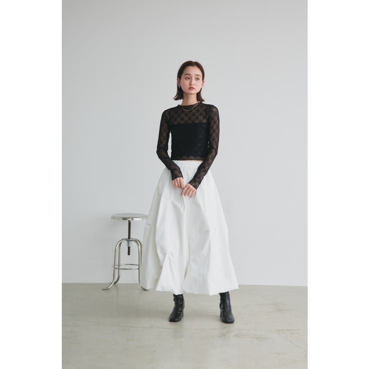 ランダムタックフレアスカート | ad thie | 詳細画像11 